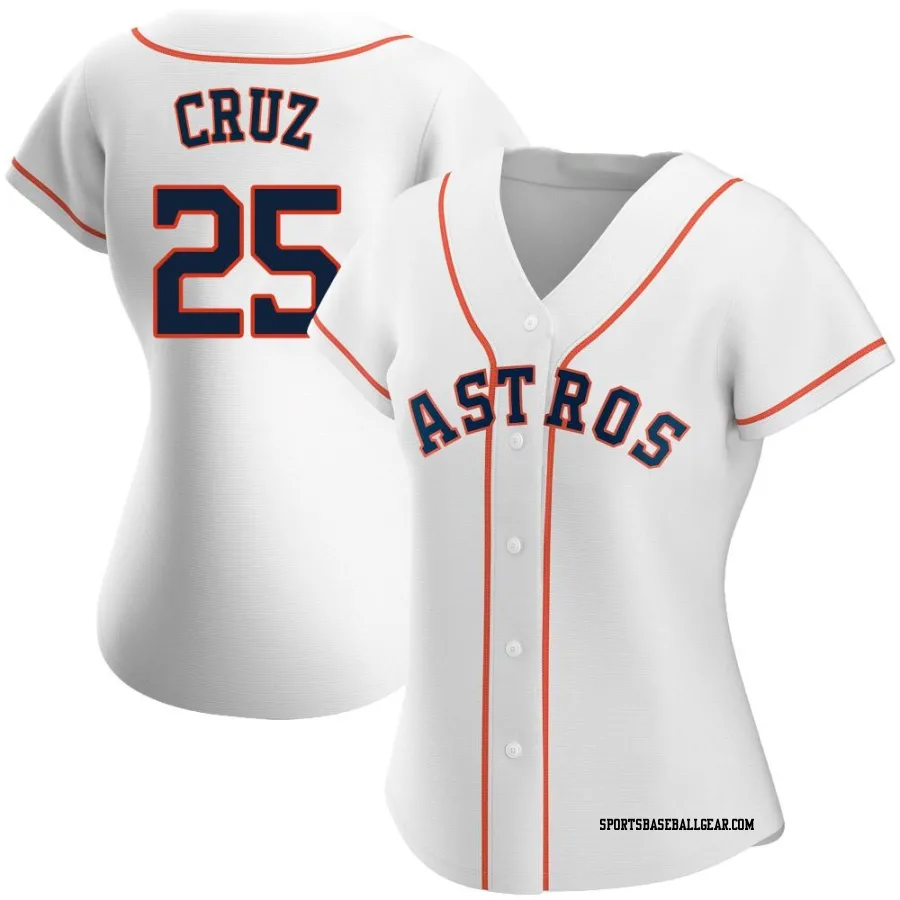 Jose Cruz Jr. Women's Houston Astros White Replica Home Jersey