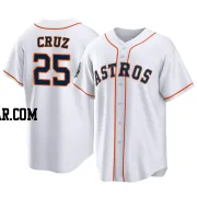 Jose Cruz Jr. Youth Houston Astros White Replica 2022 World Series Home Jersey