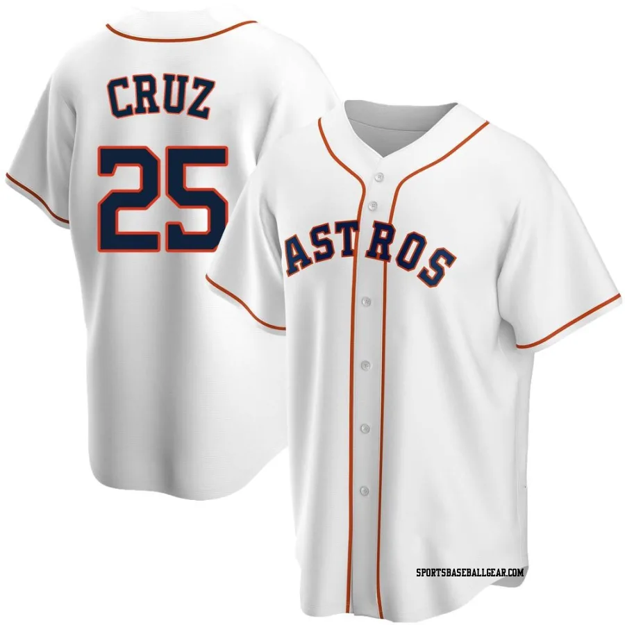 Jose Cruz Jr. Youth Houston Astros White Replica Home Jersey