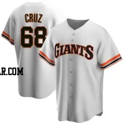 Jose Cruz Men's San Francisco Giants White Replica Home Cooperstown Collection Jersey