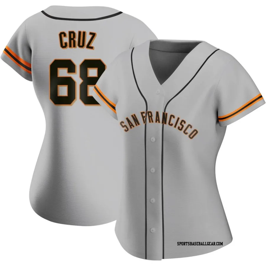 Jose Cruz Women's San Francisco Giants Gray Authentic Road Jersey