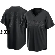 Jose Cuas Men's Chicago Cubs Black Replica Pitch Fashion Jersey