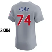 Jose Cuas Men's Chicago Cubs Gray Elite Road Jersey