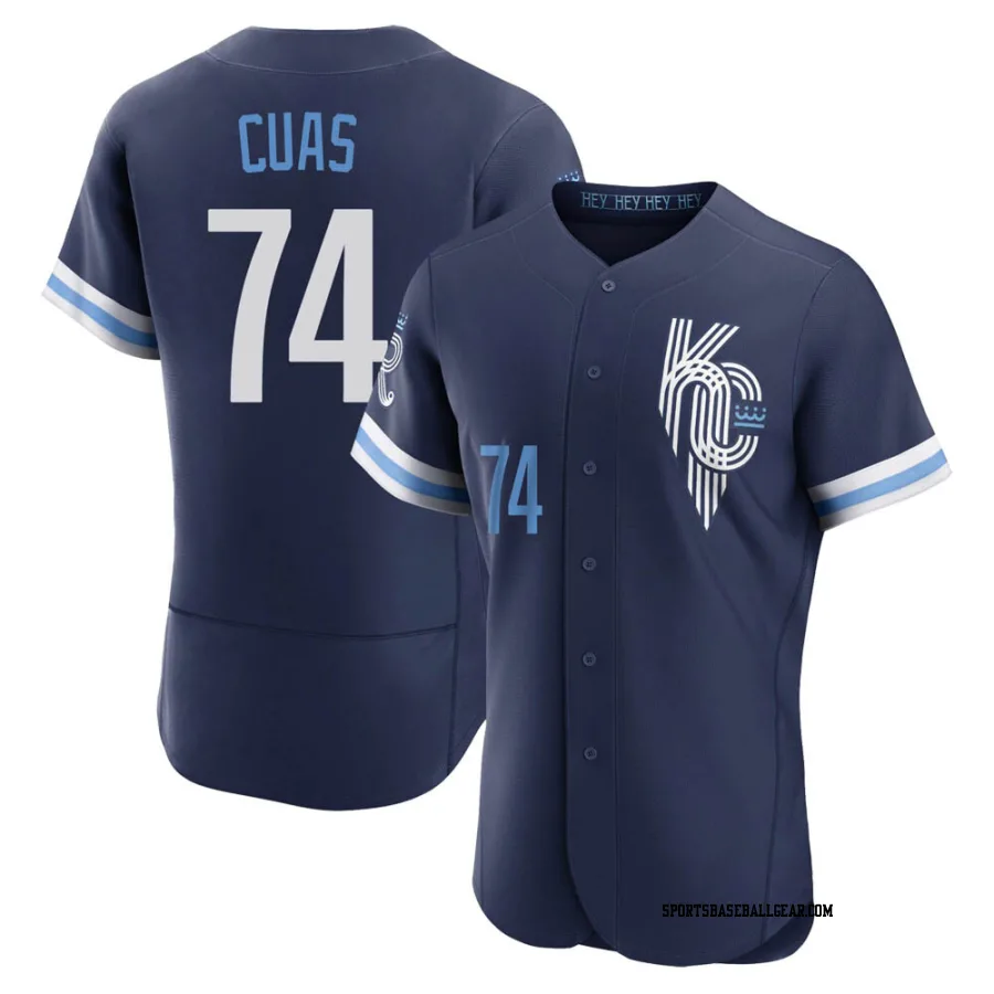 Jose Cuas Men's Kansas City Royals Navy Authentic 2022 City Connect Jersey