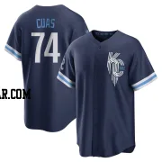 Jose Cuas Men's Kansas City Royals Navy Replica 2022 City Connect Jersey