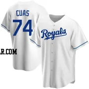 Jose Cuas Men's Kansas City Royals White Replica Home Jersey