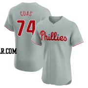 Jose Cuas Men's Philadelphia Phillies Gray Elite Road Jersey