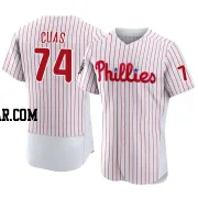 Jose Cuas Men's Philadelphia Phillies White Authentic 2022 World Series Home Jersey