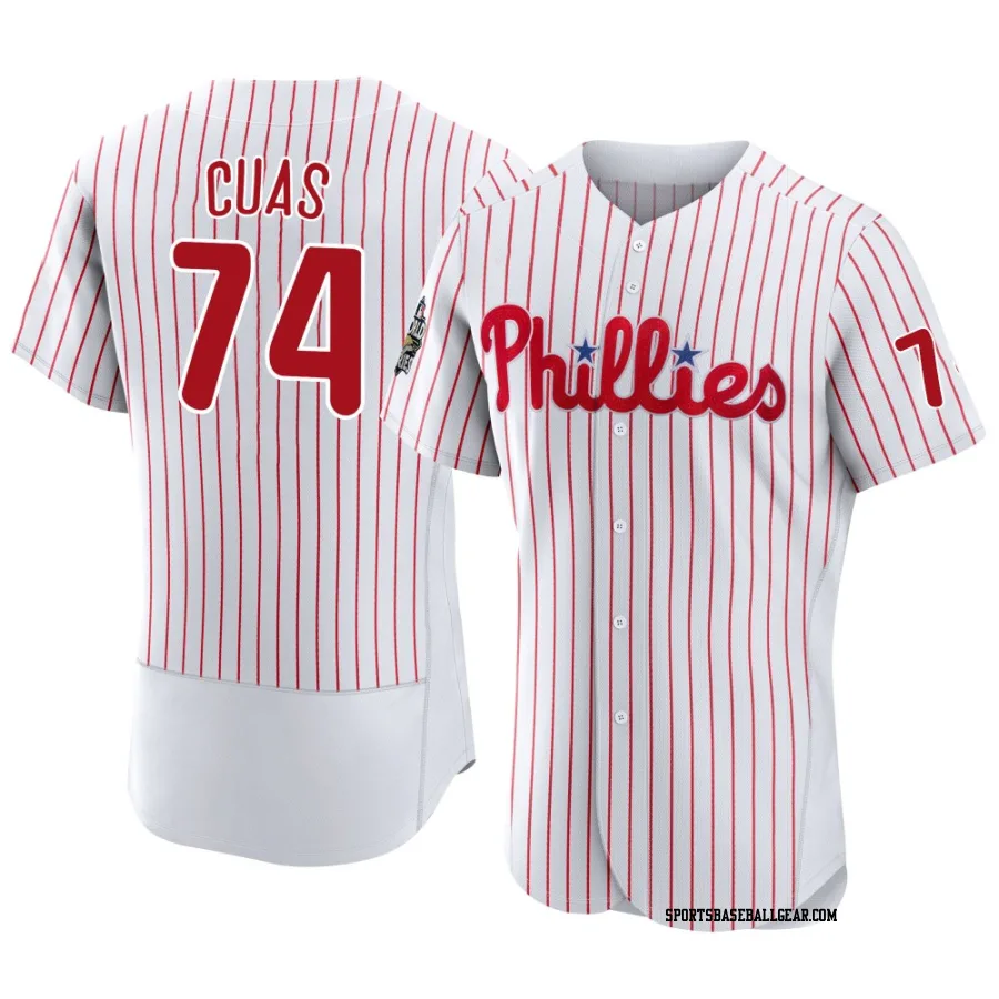 Jose Cuas Men's Philadelphia Phillies White Authentic 2022 World Series Home Jersey