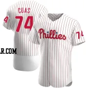 Jose Cuas Men's Philadelphia Phillies White Authentic Home Jersey