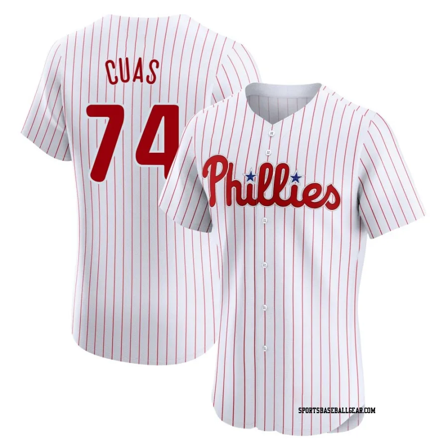 Jose Cuas Men's Philadelphia Phillies White Elite Home Jersey