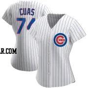 Jose Cuas Women's Chicago Cubs White Replica Home Jersey