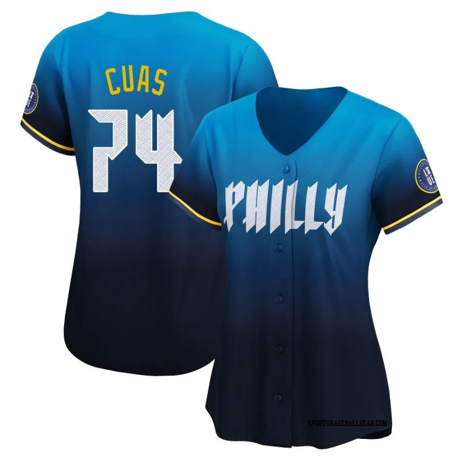 Jose Cuas Women's Philadelphia Phillies Blue Limited 2024 City Connect Jersey