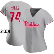 Jose Cuas Women's Philadelphia Phillies Gray Replica Road Jersey