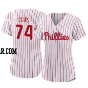 Jose Cuas Women's Philadelphia Phillies White Authentic 2022 World Series Home Jersey