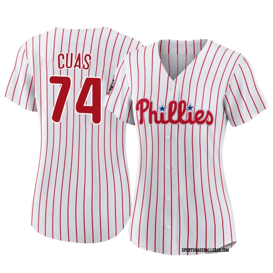 Jose Cuas Women's Philadelphia Phillies White Authentic 2022 World Series Home Jersey