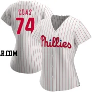 Jose Cuas Women's Philadelphia Phillies White Authentic Home Jersey