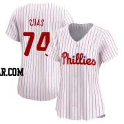 Jose Cuas Women's Philadelphia Phillies White Limited Home Jersey