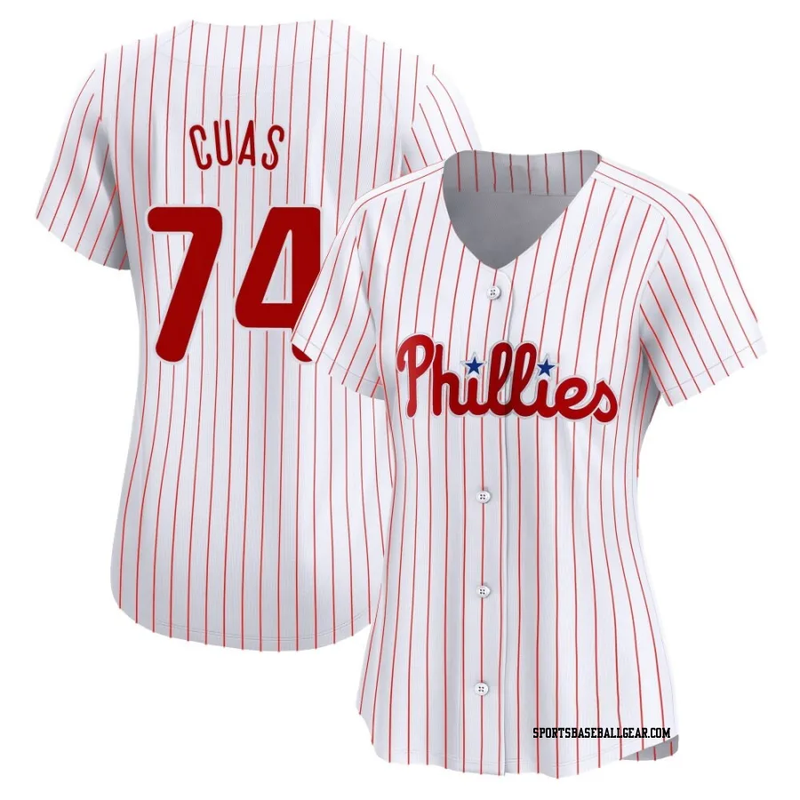 Jose Cuas Women's Philadelphia Phillies White Limited Home Jersey