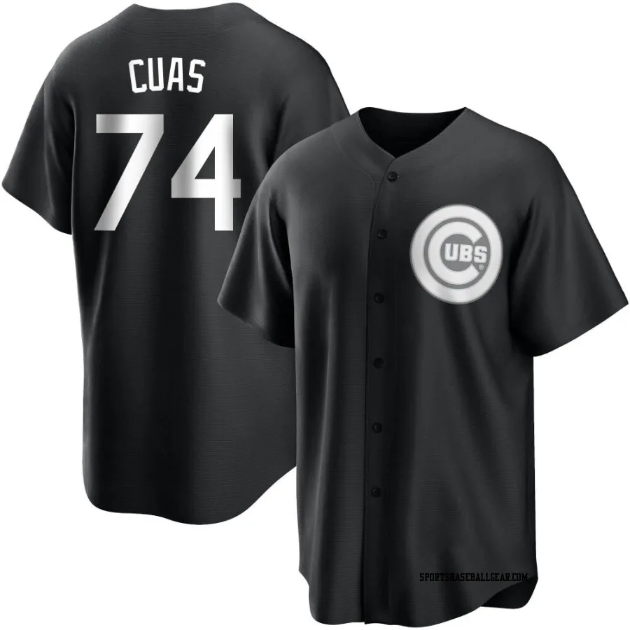 Jose Cuas Youth Chicago Cubs Black/White Replica Jersey