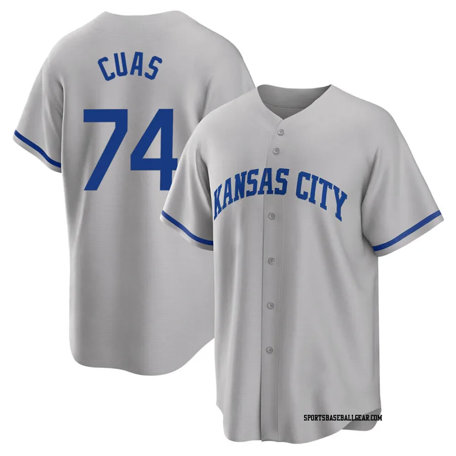 Jose Cuas Youth Kansas City Royals Gray Replica 2022 Road Jersey