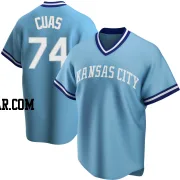 Jose Cuas Youth Kansas City Royals Light Blue Replica Road Cooperstown Collection Jersey