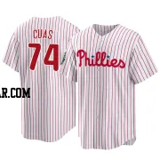 Jose Cuas Youth Philadelphia Phillies White Replica 2022 World Series Home Jersey