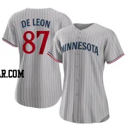 Jose De Leon Women's Minnesota Twins Gray Authentic Road Jersey