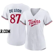 Jose De Leon Women's Minnesota Twins White Authentic Home Jersey