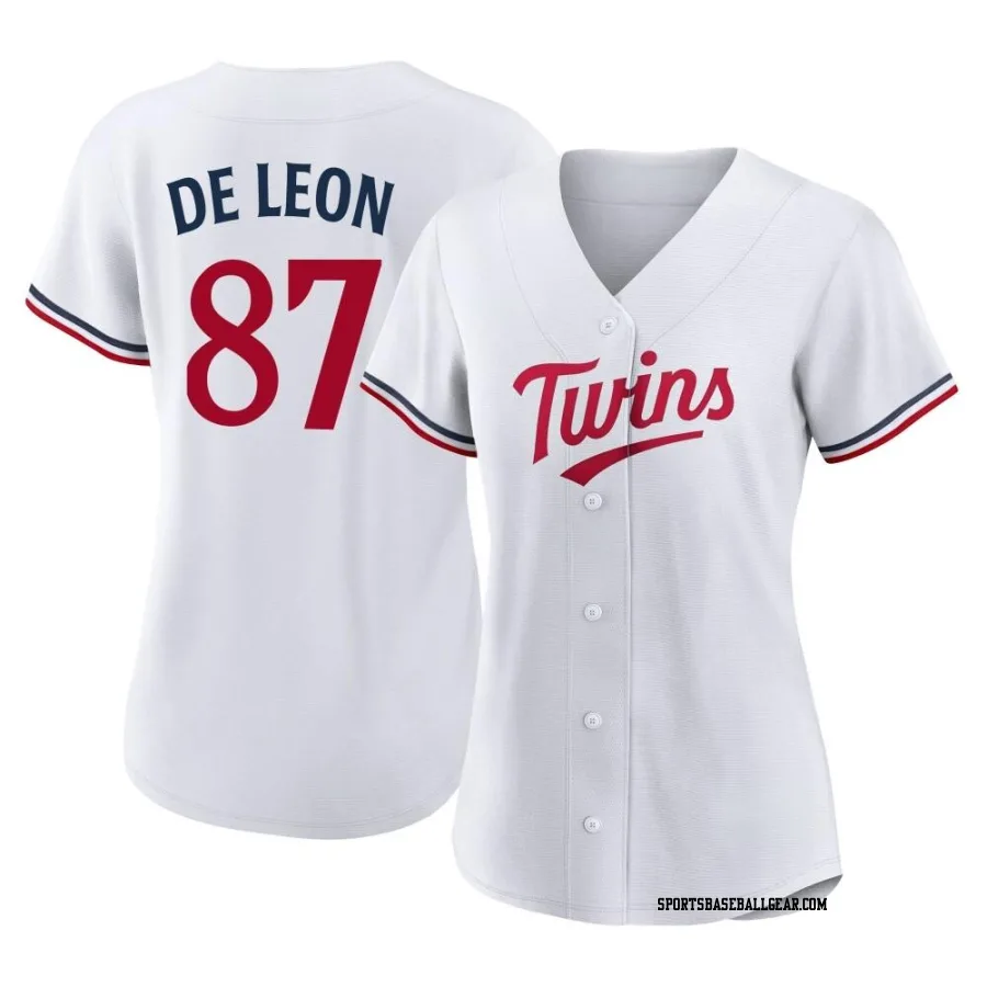 Jose De Leon Women's Minnesota Twins White Authentic Home Jersey