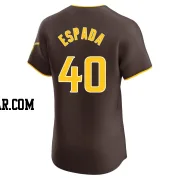 Jose Espada Men's San Diego Padres Brown Elite Road Vapor Premier Jersey