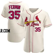 Jose Fermin Men's St. Louis Cardinals Cream Authentic Alternate Jersey