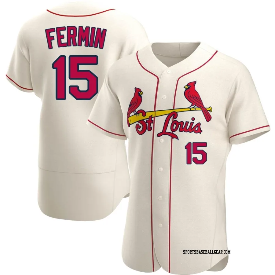 Jose Fermin Men's St. Louis Cardinals Cream Authentic Alternate Jersey