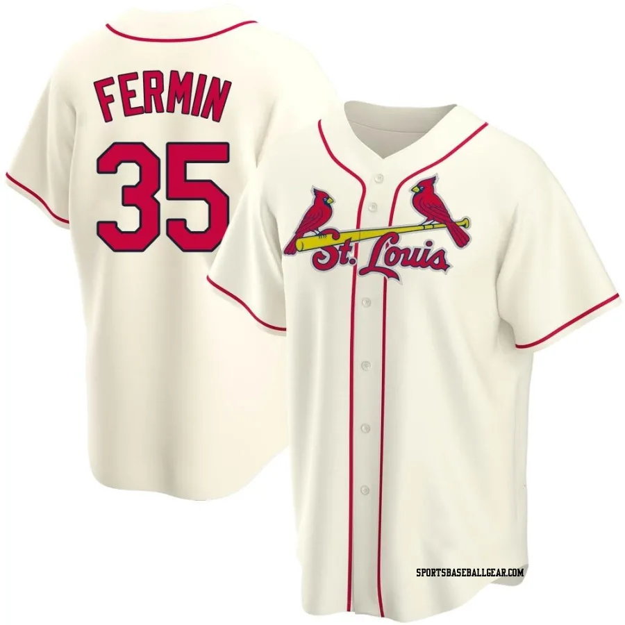 Jose Fermin Men's St. Louis Cardinals Cream Replica Alternate Jersey