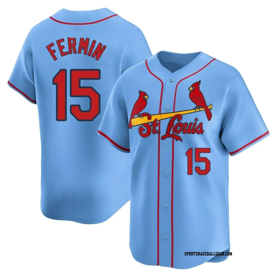 Jose Fermin Men's St. Louis Cardinals Light Blue Limited Alternate Jersey