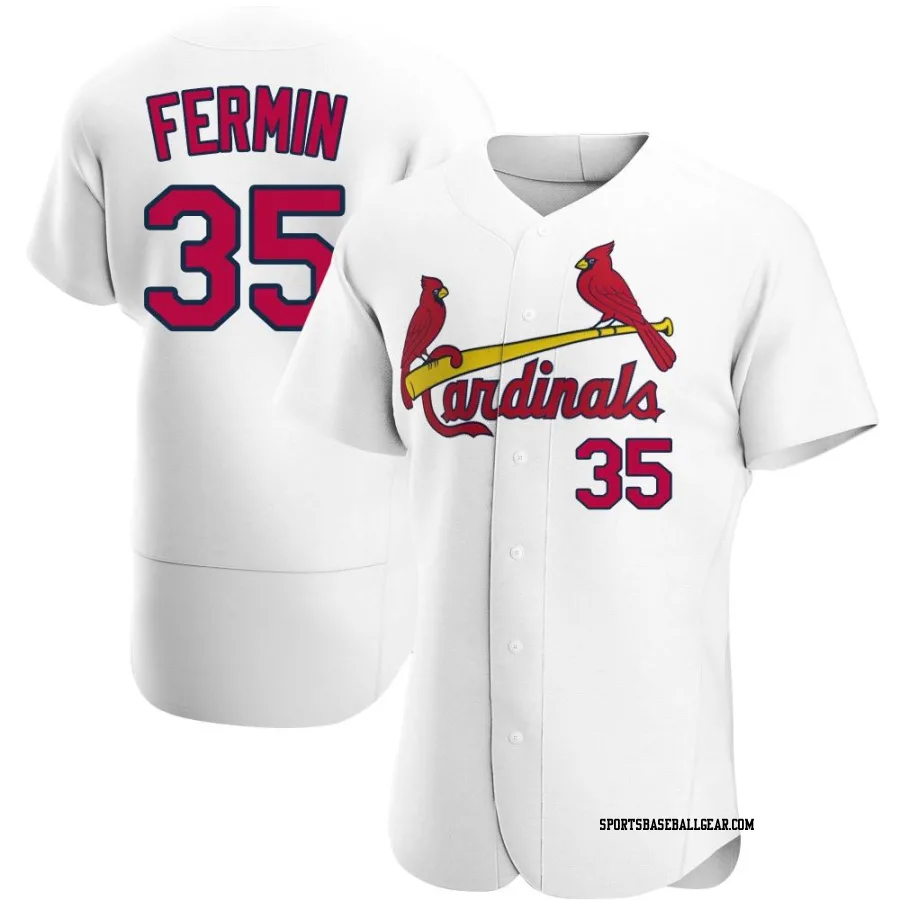 Jose Fermin Men's St. Louis Cardinals White Authentic Home Jersey