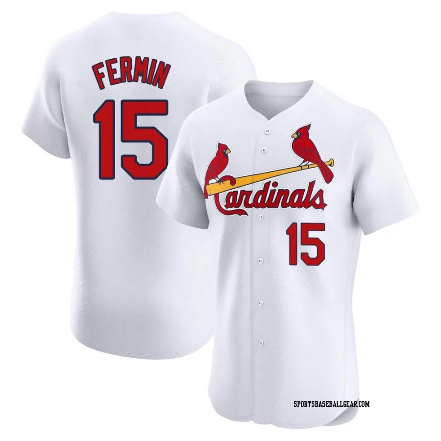 Jose Fermin Men's St. Louis Cardinals White Elite Home Jersey