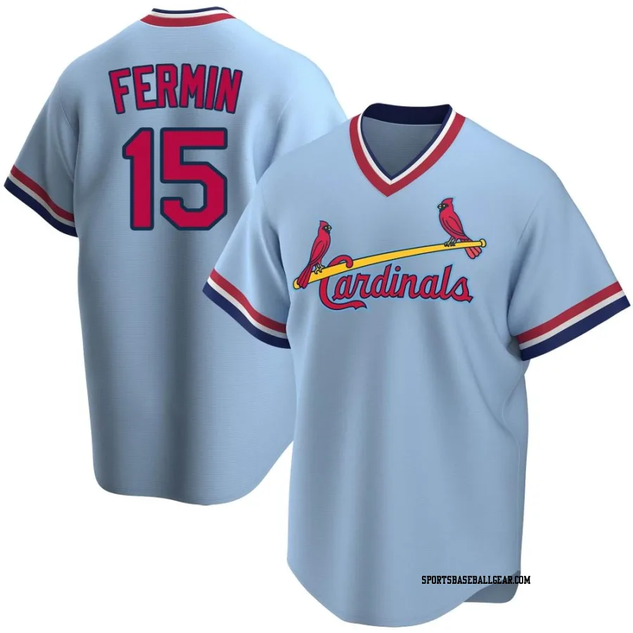 Jose Fermin Youth St. Louis Cardinals Light Blue Replica Road Cooperstown Collection Jersey