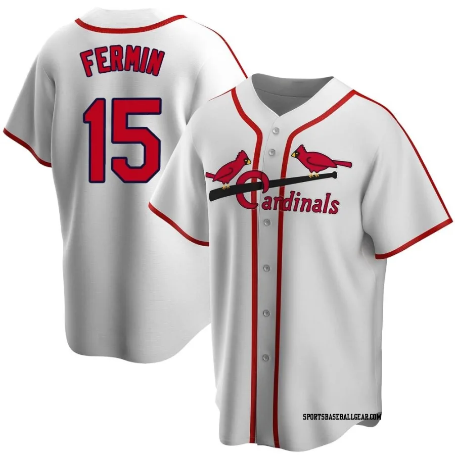 Jose Fermin Youth St. Louis Cardinals White Home Cooperstown Collection Jersey