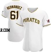 Jose Hernandez Men's Pittsburgh Pirates White Authentic Home Jersey