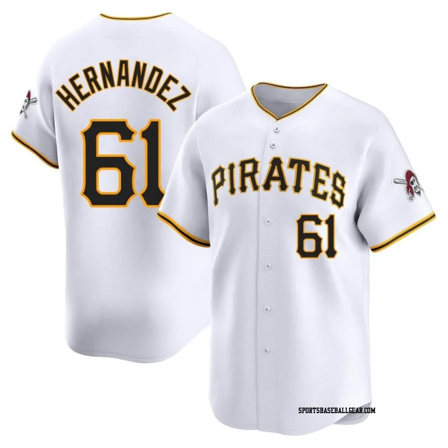 Jose Hernandez Men's Pittsburgh Pirates White Limited Home Jersey