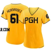 Jose Hernandez Women's Pittsburgh Pirates Gold Authentic 2023 City Connect Jersey