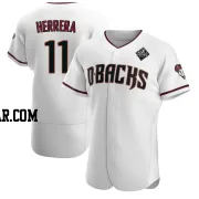 Jose Herrera Men's Arizona Diamondbacks White Authentic Crimson Home 2023 World Series Jersey