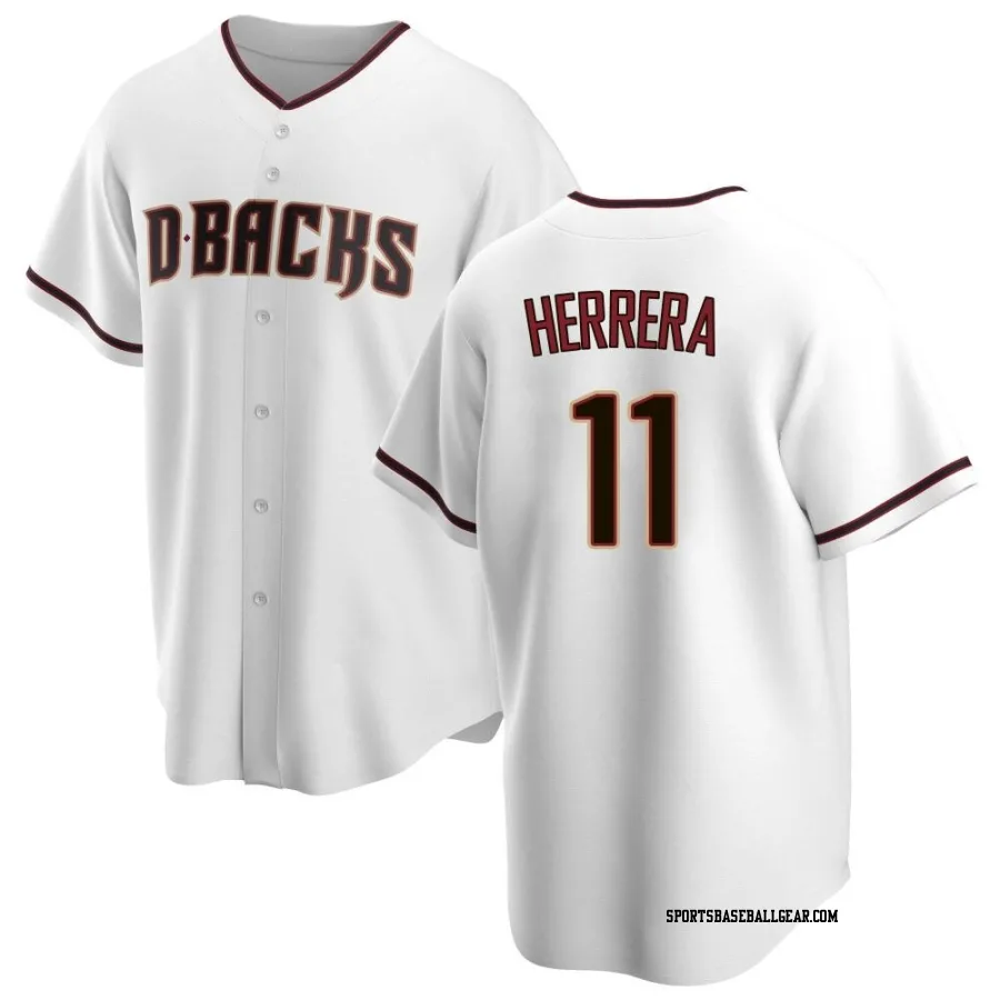 Jose Herrera Men's Arizona Diamondbacks White Replica Home Jersey