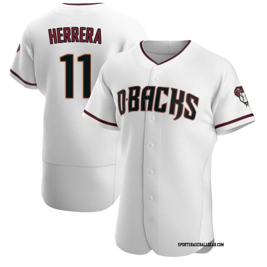 Jose Herrera Men's Arizona Diamondbacks White/Crimson Authentic Home Jersey