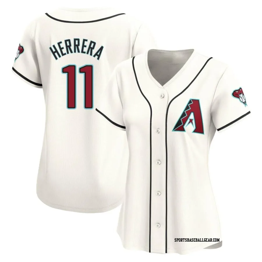 Jose Herrera Women's Arizona Diamondbacks White Limited Home Jersey