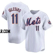 Jose Iglesias Men's New York Mets White Limited Home Jersey