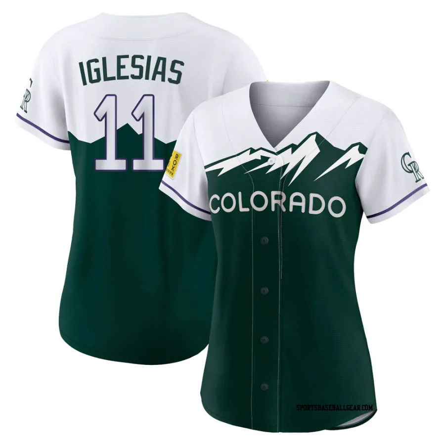 Jose Iglesias Women's Colorado Rockies Green Authentic 2022 City Connect Jersey