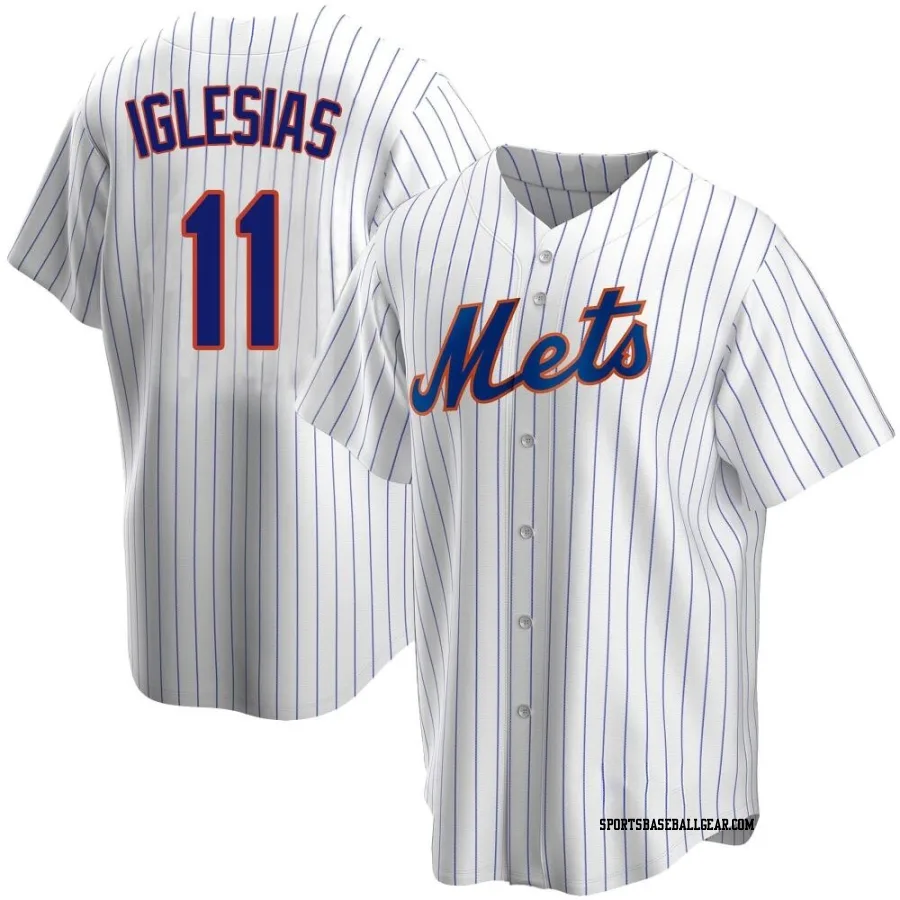 Jose Iglesias Youth New York Mets White Replica Home Jersey