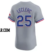 Jose Leclerc Men's Texas Rangers Gray Elite Road Jersey